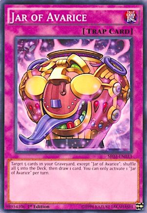 Jar of Avarice (SR03-EN033) - Structure Deck: Machine Reactor 1st Edition Structure Deck: Machine Reactor Yugioh Single Squirtle Squad Card Shop.