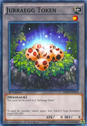 Token: Jurraegg (SR04-ENTKN) - Structure Deck: Dinosmasher's Fury Unlimited Structure Deck: Dinosmasher's Fury Yugioh Single Squirtle Squad Card Shop.