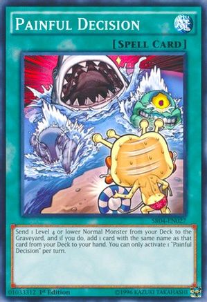 Painful Decision (SR04-EN027) - Structure Deck: Dinosmasher's Fury Unlimited Structure Deck: Dinosmasher's Fury Yugioh Single Squirtle Squad Card Shop.
