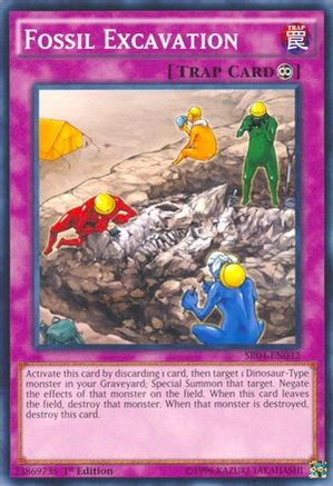 Fossil Excavation (SR04-EN032) - Structure Deck: Dinosmasher's Fury Unlimited Structure Deck: Dinosmasher's Fury Yugioh Single Squirtle Squad Card Shop.
