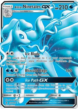 Sun & Moon - Guardians Rising - Alolan Ninetales GX 132