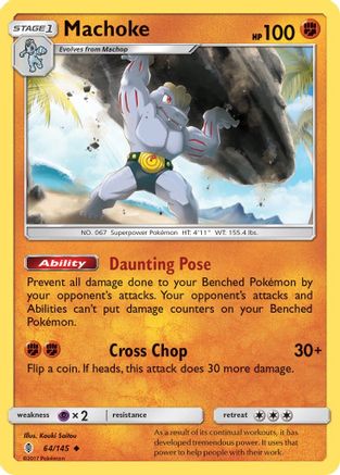Machoke 064 - Reverse Holofoil SM Guardians Rising - Uncommon SM - Guardians Rising Pokemon Single Squirtle Squad Card Shop.