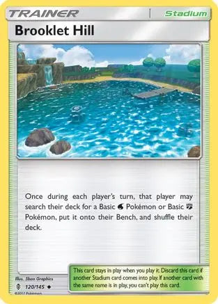 Brooklet Hill 120 - Reverse Holofoil SM Guardians Rising - Uncommon