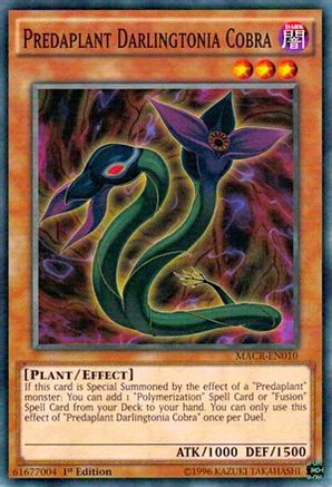 Predaplant Darlingtonia Cobra (MACR-EN010) - Maximum Crisis 1st Edition Maximum Crisis Yugioh Single Squirtle Squad Card Shop.