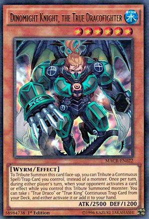 Dinomight Knight, the True Dracofighter (MACR-EN022) - Maximum Crisis Unlimited Maximum Crisis Yugioh Single Squirtle Squad Card Shop.