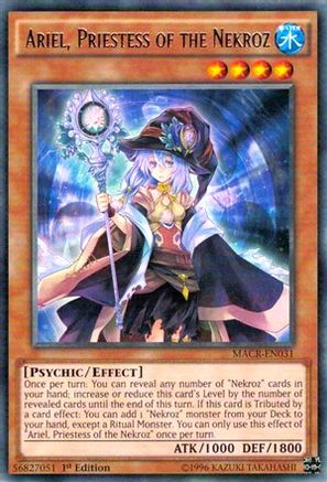 Ariel, Priestess of the Nekroz (MACR-EN031) - Maximum Crisis Unlimited Maximum Crisis Yugioh Single Squirtle Squad Card Shop.