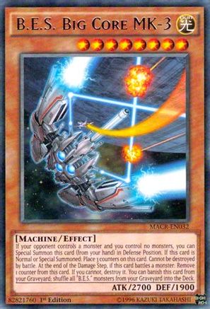 B.E.S. Big Core MK-3 (MACR-EN032) - Maximum Crisis 1st Edition Maximum Crisis Yugioh Single Squirtle Squad Card Shop.