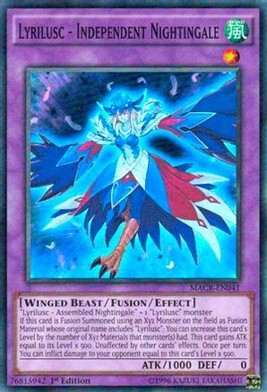 Lyrilusc - Independent Nightingale (MACR-EN041) - Maximum Crisis Unlimited Maximum Crisis Yugioh Single Squirtle Squad Card Shop.