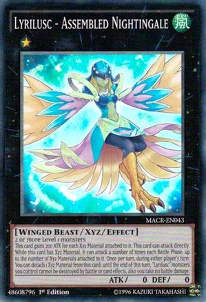 Lyrilusc - Assembled Nightingale (MACR-EN043) - Maximum Crisis 1st Edition Maximum Crisis Yugioh Single Squirtle Squad Card Shop.