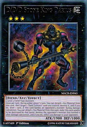 D/D/D Stone King Darius (MACR-EN045) - Maximum Crisis Unlimited Maximum Crisis Yugioh Single Squirtle Squad Card Shop.