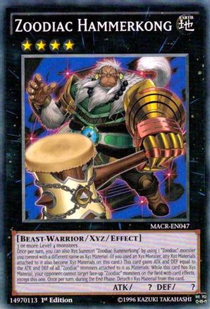 Zoodiac Hammerkong (MACR-EN047) - Maximum Crisis Unlimited Maximum Crisis Yugioh Single Squirtle Squad Card Shop.