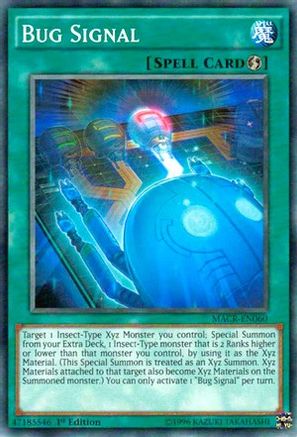 Bug Signal (MACR-EN060) - Maximum Crisis 1st Edition Maximum Crisis Yugioh Single Squirtle Squad Card Shop.