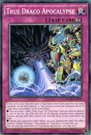 True Draco Apocalypse (MACR-EN070) - Maximum Crisis Unlimited Maximum Crisis Yugioh Single Squirtle Squad Card Shop.