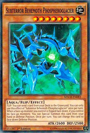 Subterror Behemoth Phospheroglacier (MACR-EN083) - Maximum Crisis Unlimited Maximum Crisis Yugioh Single Squirtle Squad Card Shop.