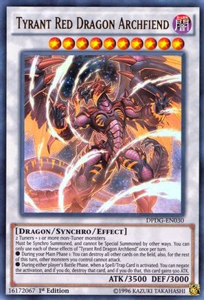 Tyrant Red Dragon Archfiend (DPDG-EN030) - Duelist Pack: Dimensional Guardians 1st Edition Duelist Pack: Dimensional Guardians Yugioh Single Squirtle Squad Card Shop.