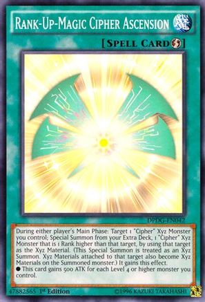 Rank-Up-Magic Cipher Ascension (DPDG-EN042) - Duelist Pack: Dimensional Guardians 1st Edition Duelist Pack: Dimensional Guardians Yugioh Single Squirtle Squad Card Shop.