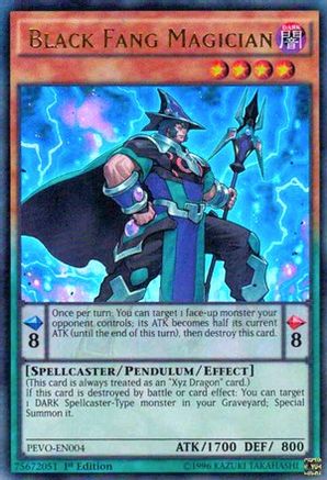 Black Fang Magician (PEVO-EN004) - Pendulum Evolution 1st Edition Pendulum Evolution Yugioh Single Squirtle Squad Card Shop.