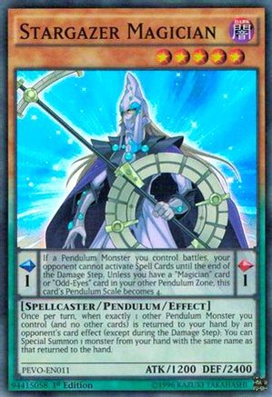 Stargazer Magician (PEVO-EN011) - Pendulum Evolution 1st Edition Pendulum Evolution Yugioh Single Squirtle Squad Card Shop.