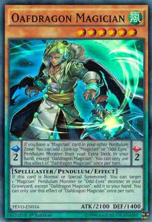 Oafdragon Magician (PEVO-EN016) - Pendulum Evolution 1st Edition Pendulum Evolution Yugioh Single Squirtle Squad Card Shop.