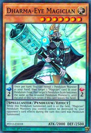 Dharma-Eye Magician (PEVO-EN018) - Pendulum Evolution 1st Edition Pendulum Evolution Yugioh Single Squirtle Squad Card Shop.