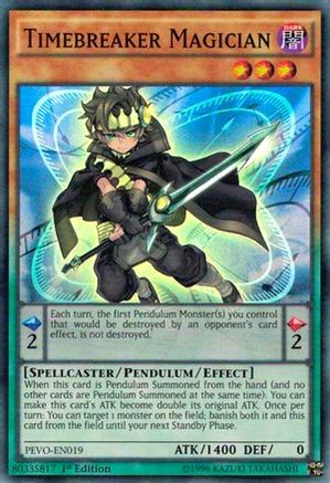 Timebreaker Magician (PEVO-EN019) - Pendulum Evolution 1st Edition Pendulum Evolution Yugioh Single Squirtle Squad Card Shop.
