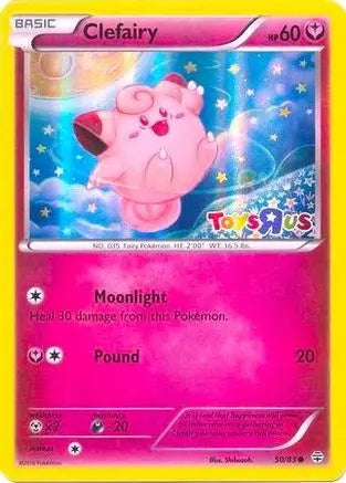 XY - Generations - Clefairy 50/83 - Toys R Us Stamp Holo