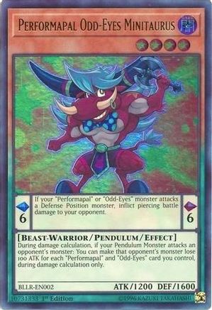 Performapal Odd-Eyes Minitaurus (BLLR-EN002) - Battles of Legend: Light's Revenge 1st Edition Battles of Legend: Light's Revenge Yugioh Single Squirtle Squad Card Shop.
