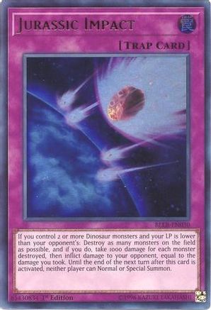 Jurassic Impact (BLLR-EN030) - Battles of Legend: Light's Revenge 1st Edition Battles of Legend: Light's Revenge Yugioh Single Squirtle Squad Card Shop.