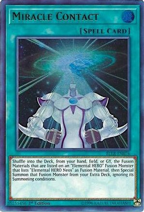 Miracle Contact (BLLR-EN076) - Battles of Legend: Light's Revenge 1st Edition Battles of Legend: Light's Revenge Yugioh Single Squirtle Squad Card Shop.