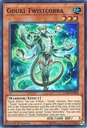 Gouki Twistcobra (COTD-EN009) - Code of the Duelist 1st Edition Code of the Duelist Yugioh Single Squirtle Squad Card Shop.