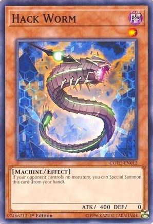 Hack Worm (COTD-EN012) - Code of the Duelist 1st Edition Code of the Duelist Yugioh Single Squirtle Squad Card Shop.