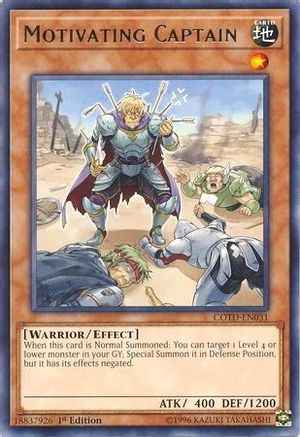 Motivating Captain (COTD-EN031) - Code of the Duelist 1st Edition Code of the Duelist Yugioh Single Squirtle Squad Card Shop.