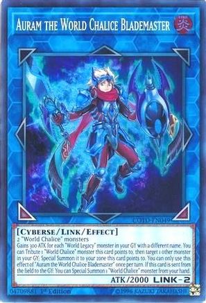 Auram the World Chalice Blademaster (COTD-EN049) - Code of the Duelist Unlimited Code of the Duelist Yugioh Single Squirtle Squad Card Shop.