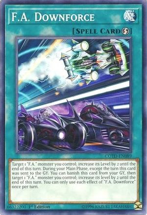 F.A. Downforce (COTD-EN089) - Code of the Duelist 1st Edition Code of the Duelist Yugioh Single Squirtle Squad Card Shop.