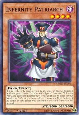 Infernity Patriarch (COTD-EN091) - Code of the Duelist Unlimited Code of the Duelist Yugioh Single Squirtle Squad Card Shop.