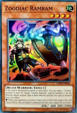 Zoodiac Ramram (OP05-EN008) - OTS Tournament Pack 5 Unlimited OTS Tournament Pack 5 Yugioh Single Squirtle Squad Card Shop.