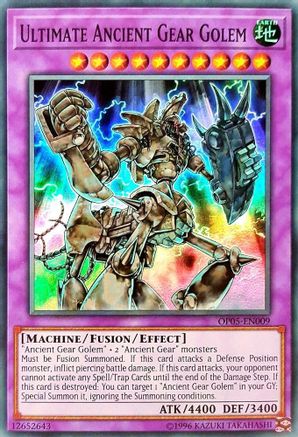 Ultimate Ancient Gear Golem (OP05-EN009) - OTS Tournament Pack 5 Unlimited OTS Tournament Pack 5 Yugioh Single Squirtle Squad Card Shop.