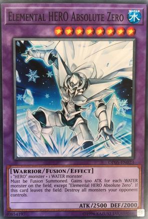 Elemental HERO Absolute Zero (OP05-EN023) - OTS Tournament Pack 5 Unlimited OTS Tournament Pack 5 Yugioh Single Squirtle Squad Card Shop.