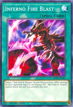 Inferno Fire Blast (LEDU-EN007) - Legendary Duelists 1st Edition Legendary Duelists Yugioh Single Squirtle Squad Card Shop.