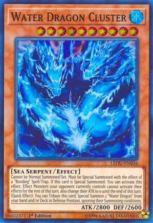 Water Dragon Cluster (LEDU-EN036) - Legendary Duelists 1st Edition Legendary Duelists Yugioh Single Squirtle Squad Card Shop.