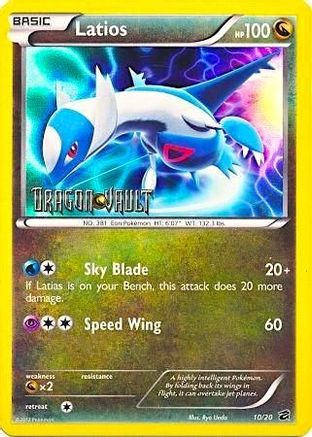 Pokémon TCG – Latios 10/20 – Dragon Vault Blister Promo – Holo
