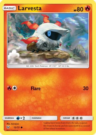 Larvesta Shining Legends - Common Shining Legends Pokemon Single Squirtle Squad Card Shop.