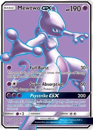 Sun & Moon - Shining Legends - Mewtwo GX 072/073