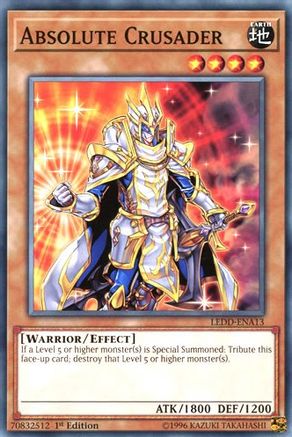 Absolute Crusader (LEDD-ENA13) - Legendary Dragon Decks 1st Edition Legendary Dragon Decks Yugioh Single Squirtle Squad Card Shop.