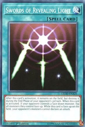 Swords of Revealing Light (LEDD-ENA25) - Legendary Dragon Decks 1st Edition Legendary Dragon Decks Yugioh Single Squirtle Squad Card Shop.