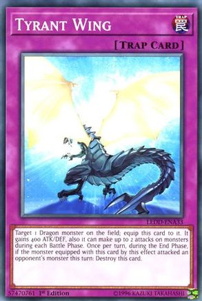 Tyrant Wing (LEDD-ENA33) - Legendary Dragon Decks 1st Edition Legendary Dragon Decks Yugioh Single Squirtle Squad Card Shop.