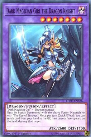Dark Magician Girl the Dragon Knight (LEDD-ENA36) - Legendary Dragon Decks 1st Edition Legendary Dragon Decks Yugioh Single Squirtle Squad Card Shop.