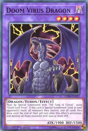 Doom Virus Dragon (LEDD-ENA37) - Legendary Dragon Decks 1st Edition Legendary Dragon Decks Yugioh Single Squirtle Squad Card Shop.