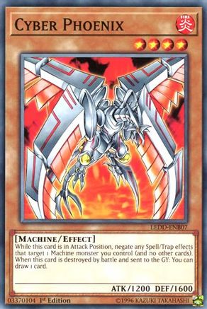 Cyber Phoenix (LEDD-ENB07) - Legendary Dragon Decks 1st Edition Legendary Dragon Decks Yugioh Single Squirtle Squad Card Shop.