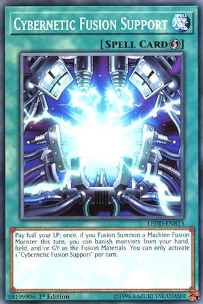 Cybernetic Fusion Support (LEDD-ENB13) - Legendary Dragon Decks 1st Edition Legendary Dragon Decks Yugioh Single Squirtle Squad Card Shop.